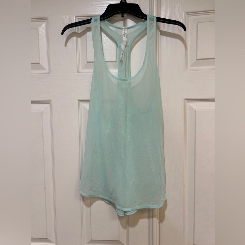 lululemon athletica Mint Green Racerback Tank Top